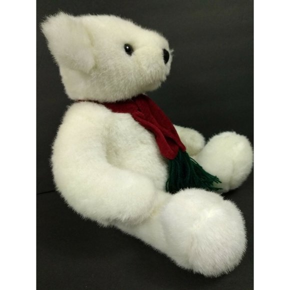 Kuddle me toys Christmas Scarf Polar Bear stuffed animal plushie 9" Decor Figure - Picture 8 of 12